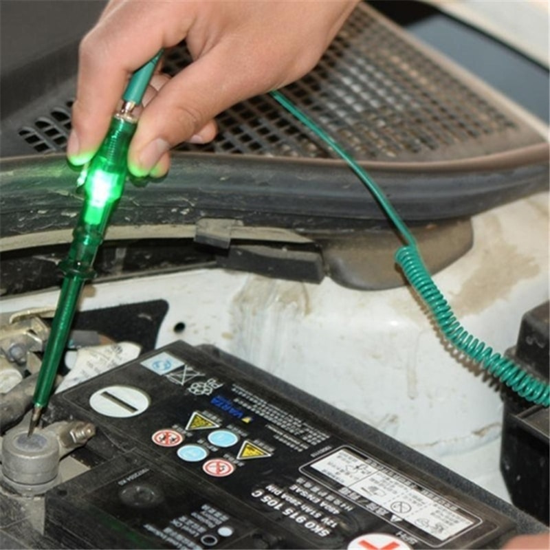 Probador de circuito de voltaje de coche, herramienta de diagnóstico para 6V/12V/24V DC, sistema de sonda, luz de prueba de continuidad, nueva