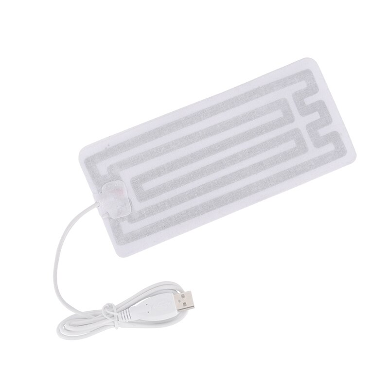 1 par 5v usb varmeelement filmvarmer innleggssåler vinter utendørs sport ski varme innleggssåler holder varmen for menn kvinners sko 7*18cm
