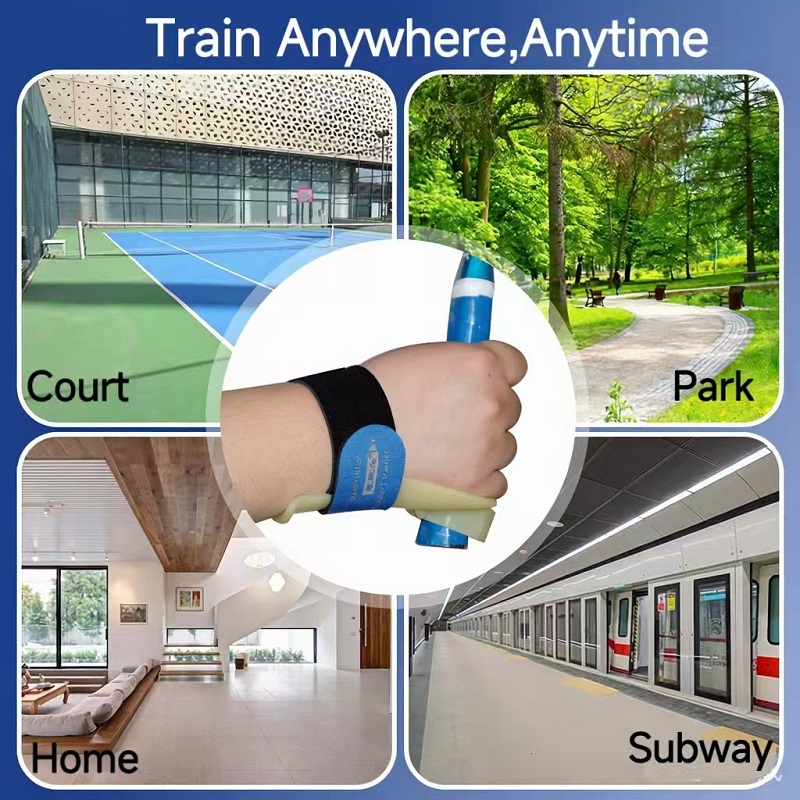 Badminton polssteun trainer, badminton trainingsapparaat, wrap-around polstrainer, professionele beschermende uitrusting