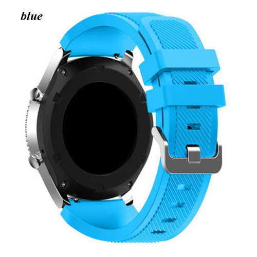 Silikone 22mm urrem til huami amazfit balance bip 5 smartwatch-rem til amazfit gtr 4 3 pro/gtr 2e/47mm armbånd urrem: Mørkeblå sort