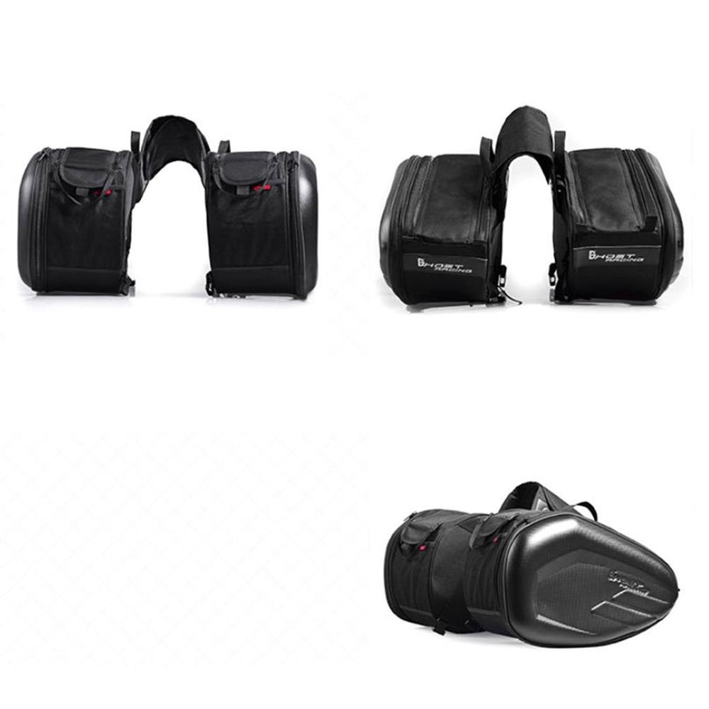 58L, alforjas de motocicleta, asiento trasero para equipaje, gran capacidad, multiusos, cuerpo expandible y Marco, bolsa de tanque y alforjas