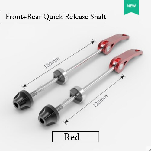 Wheel Hub Quick Release QR Front Rear Axle Skewer Bicycle Skewers Ultralight Quick Release Skewers for MTB Road Bike: Red-F-R