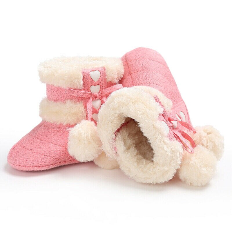Del bambino Della Ragazza del Ragazzo Stivali Da Neve Stivaletti Invernali Infantili Del Bambino Appena Nato Scarpette da culla 0-18M