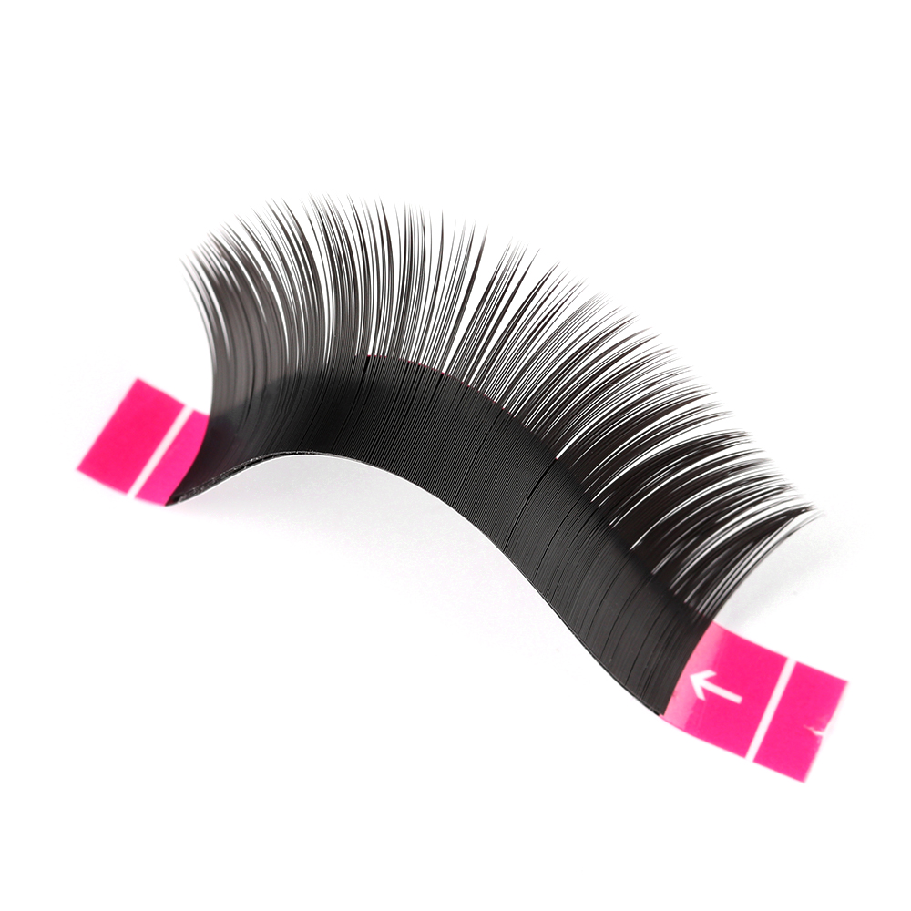 12 bakker imiteret mink individuel øjenvippeforlængelse volumen vipper b/c/d curl 0.10 mm tykkelse 8-14mm naturlige lange vipper håndlavede