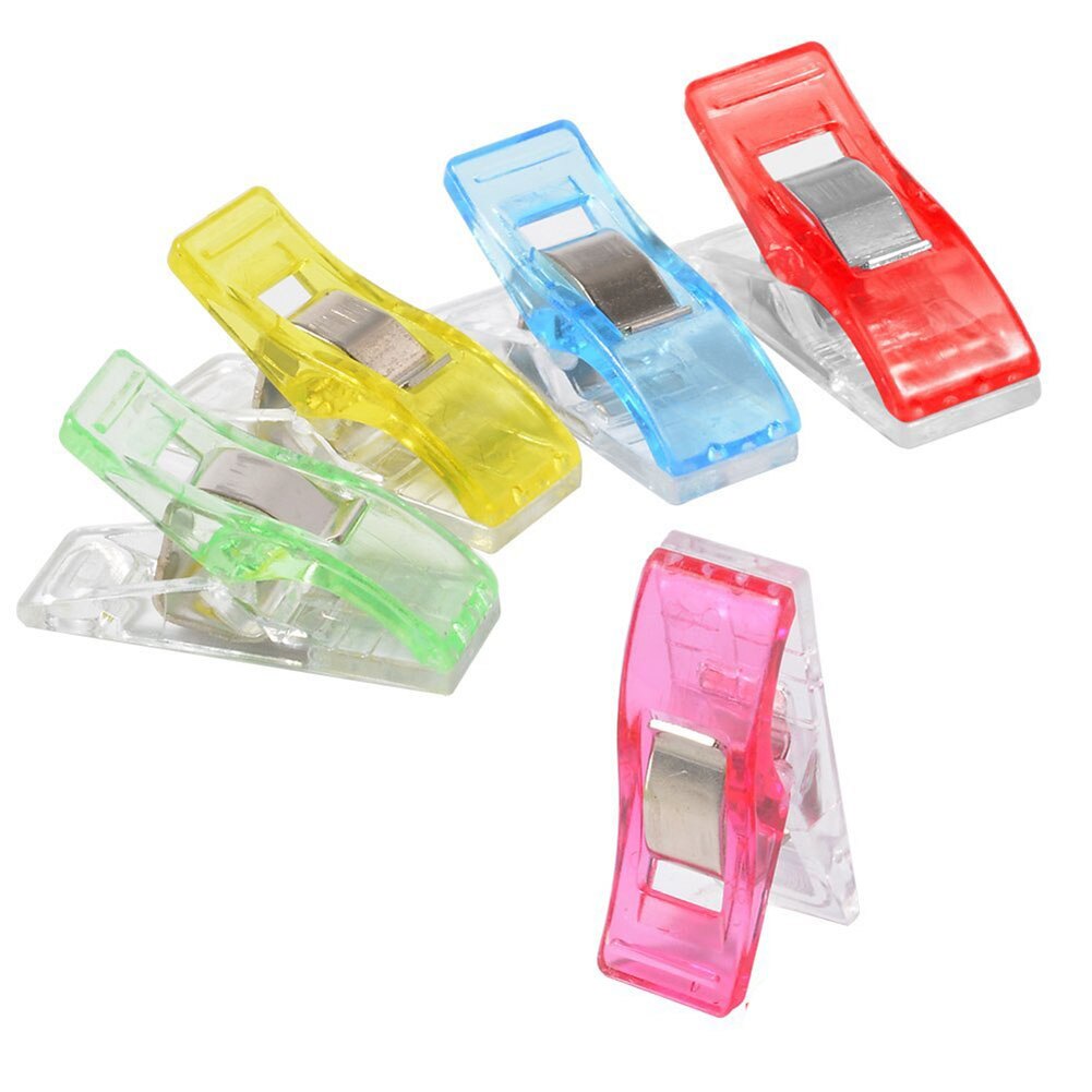 100pcs Plastic Clip Clamp Patchwork Sewing DIY Craft Quilt Binding
