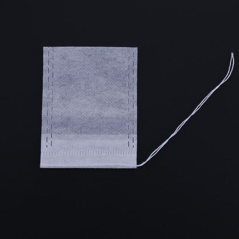 Bolsas de té de 6X8 cm/7X9cm, bolsitas de té con cordón, bolsas de medicina de sellado para el hogar, bolsa de filtro vacía para té y especias, suelto para té de hierbas, 100 Uds.