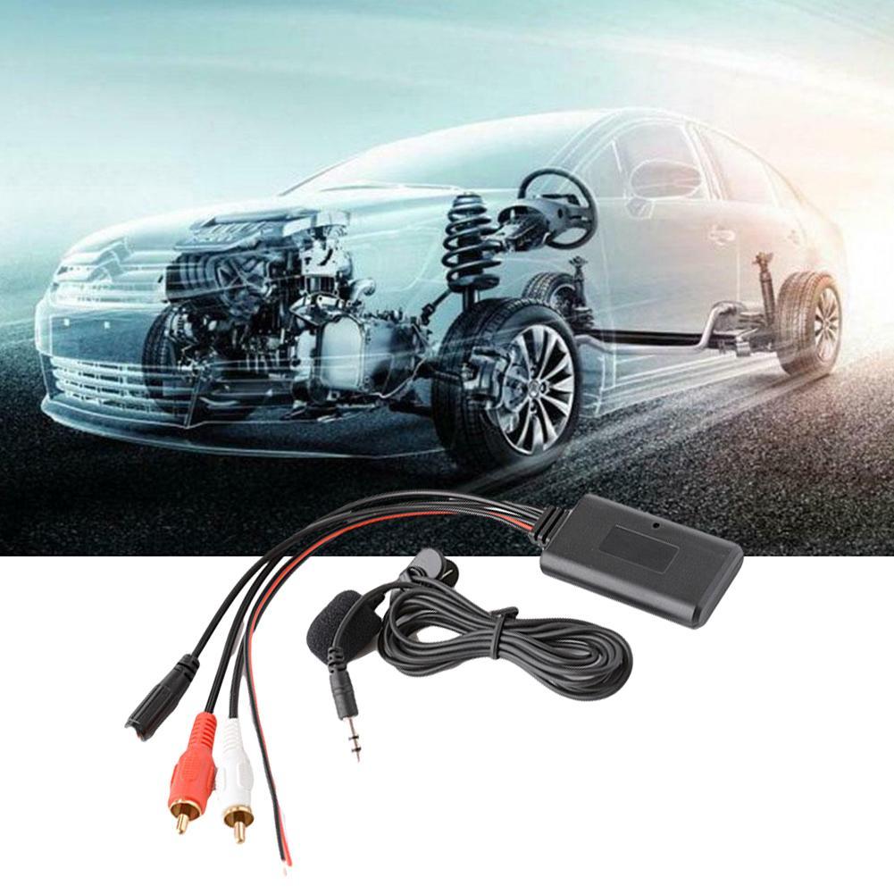 12V Bluetooth Aux Ontvanger Module 2 Rca Kabel Adapter Aux Telefoontje Handsfree Mic Adapter Radio Draadloze Muziek Auto