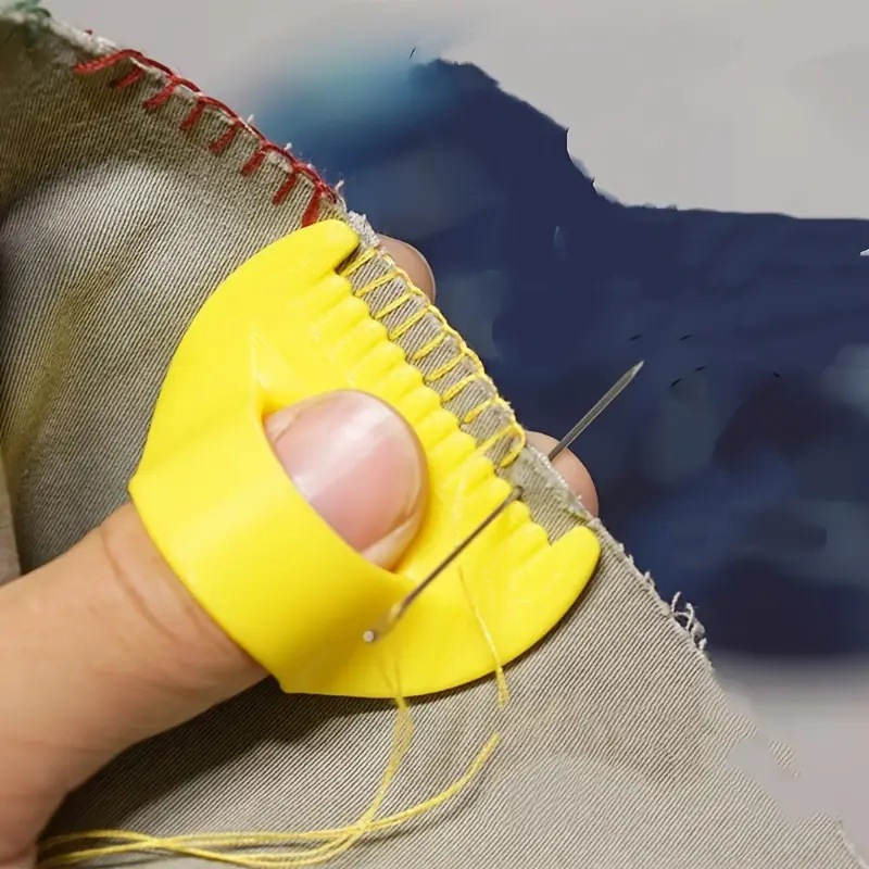 Outil de couture imprimé en 3D Easy-Grip pour débutants et personnes âgées – Aide à la couture manuelle en plastique d'espacement de 4 mm, empêche les points de saut: M / kaki foncé