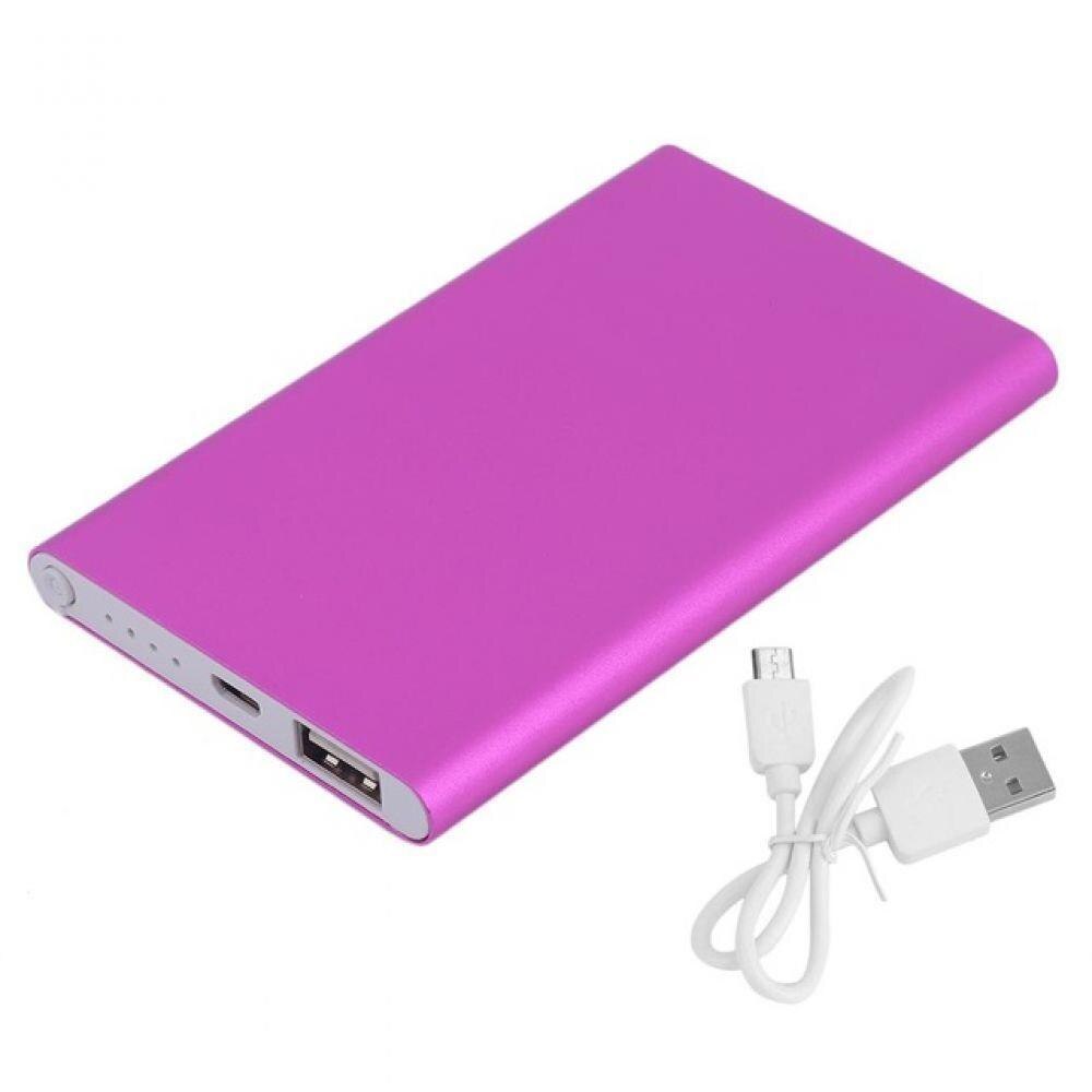 Cargador portátil ultrafino de la energía móvil 30000mAh USB batería móvil Smartphone cargador de energía móvil externo: rose gold