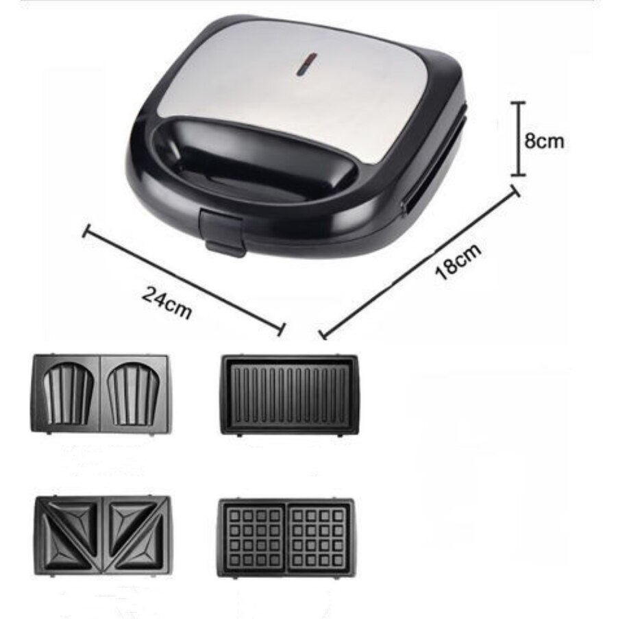 Electric Sandwich Maker Iron Waffles Maker Machine Bubble Egg Cake Oven Multifunctional Breakfast Waffle Machine 220V