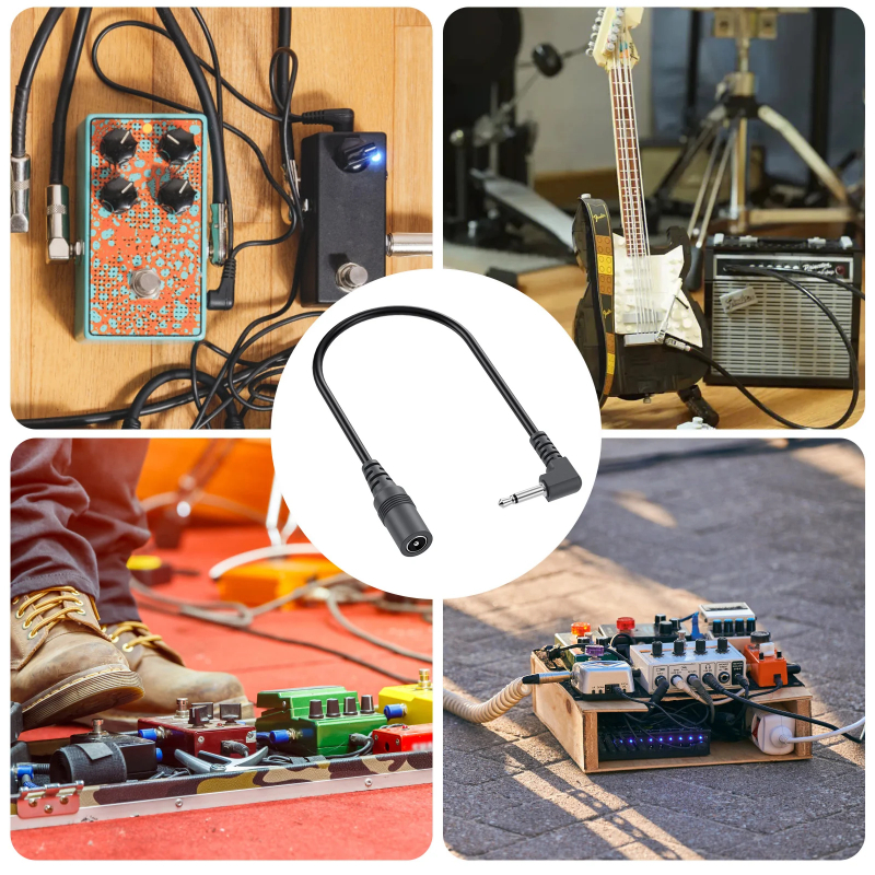 5.5mm (2.1mm) To 3.5mm (1/8") Power Supply Converter Cable Dc Line For Electro Harmonix Eh Dod Electric Guitar Effect Pedals