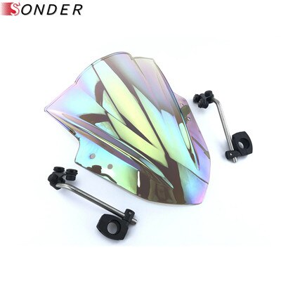 Motorcycle Motorbike Windshield WindScreen For Benelli BJ600 BN600i TNT600 BJ300 BJ250 BN BJ TNT 250 251 300 302 600: Clear iruidium