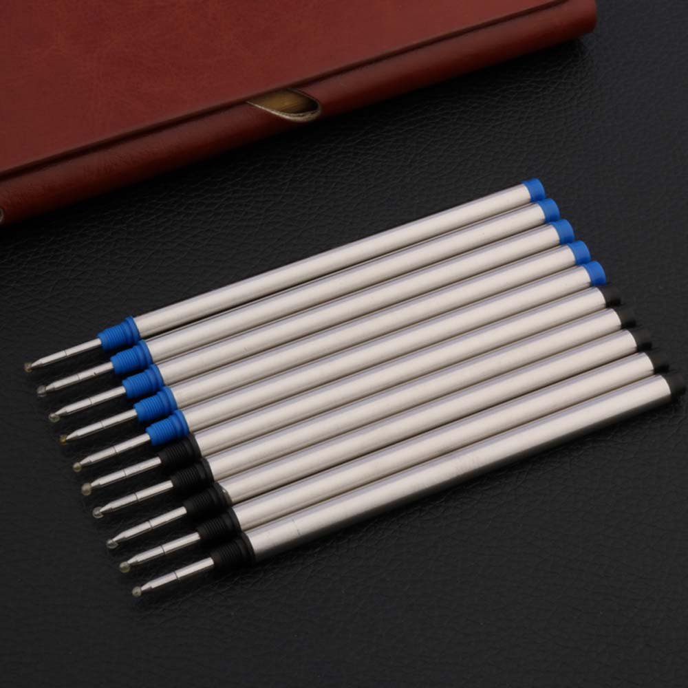 5Pc Office Rotate Twist Type 0.5MM Metal Rollerball Pen Refills Business Office School Supplies Writing