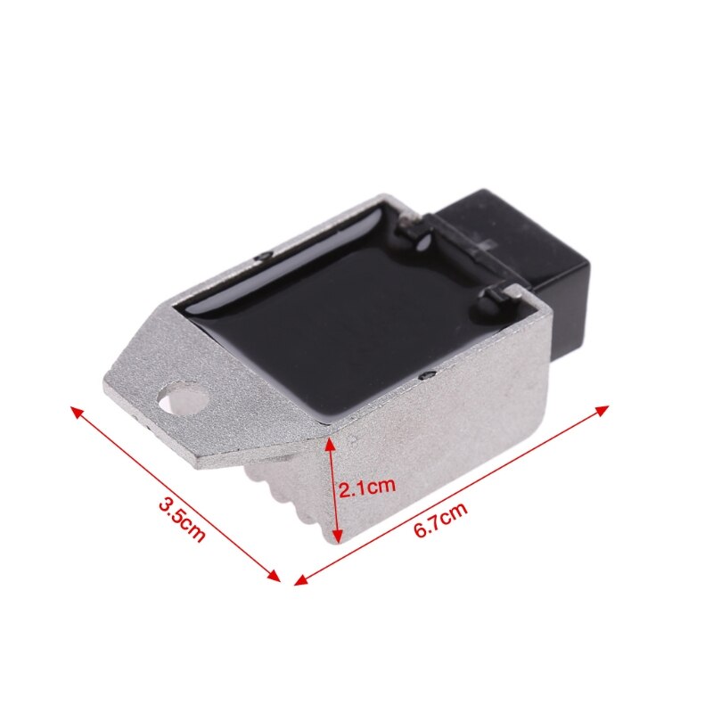 Rectificador de regulador de voltaje GY6, 50cc, 125cc, 150cc, 12V, 4 pines, Scooter ATV, 1 par