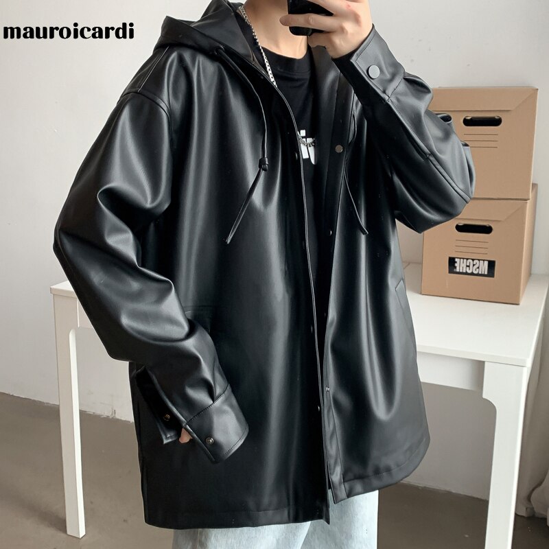 Casual Oversized Leren Jas Voor Dames - Romy Casual Oversized Leren Jas Voor Dames - Romy