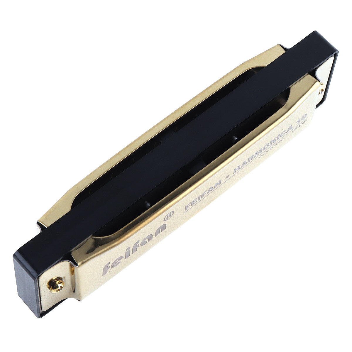 Matte Gold Instruments 10 Holes 20 Tone Portable Matte Gold Harmonica Blu... – Grandado