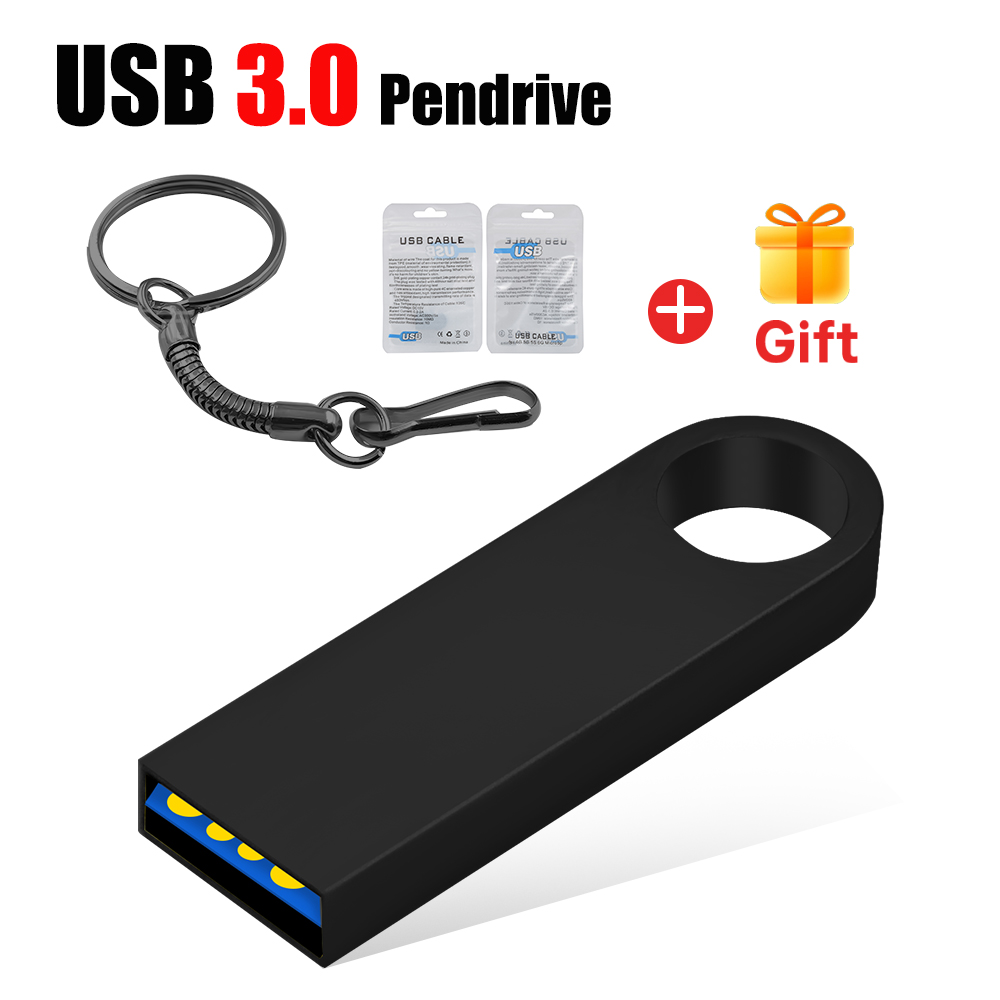 Metal USB 3.0 Flash Drive 128gb 16GB 8GB Flash Disk Pendrive 32gb 64gb USB Flash USB Disk Memory Stick U Disk Gif: WHITE / 16 GB