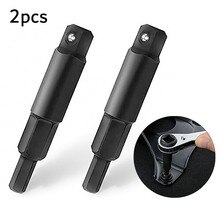 2pcs Wrench Hex Key Adapter 3/16in 5/16in Valve HVAC Condensing Unit Tool For Air Conditioning/Refrigeration Equipment Maintenan