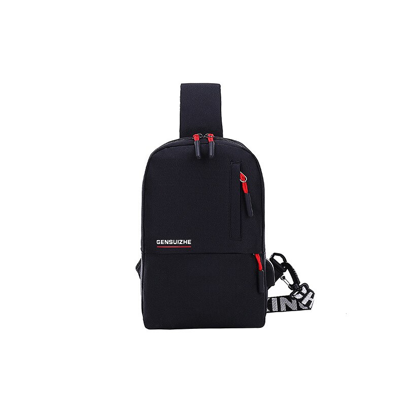 Bolso de pecho cruzado para hombre y mujer, bolsa de hombro Oxford con conector de auriculares y carga USB, de , Diagonal, para viaje,