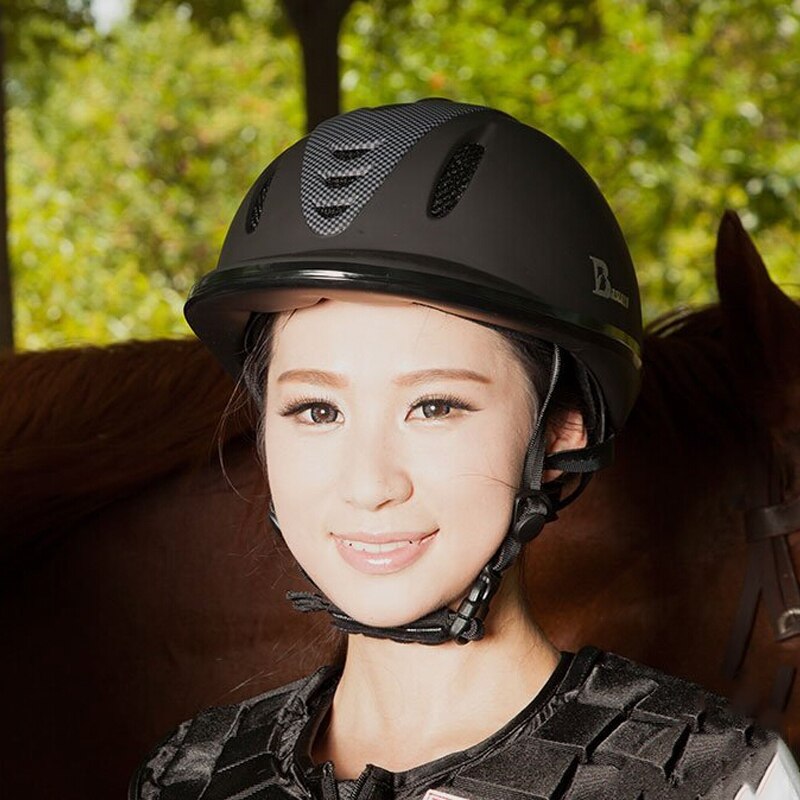 Casque d'équitation équestre respirant Durable sécurité demi couverture cheval cavalier casques pour hommes femmes enfant 52-61 CM