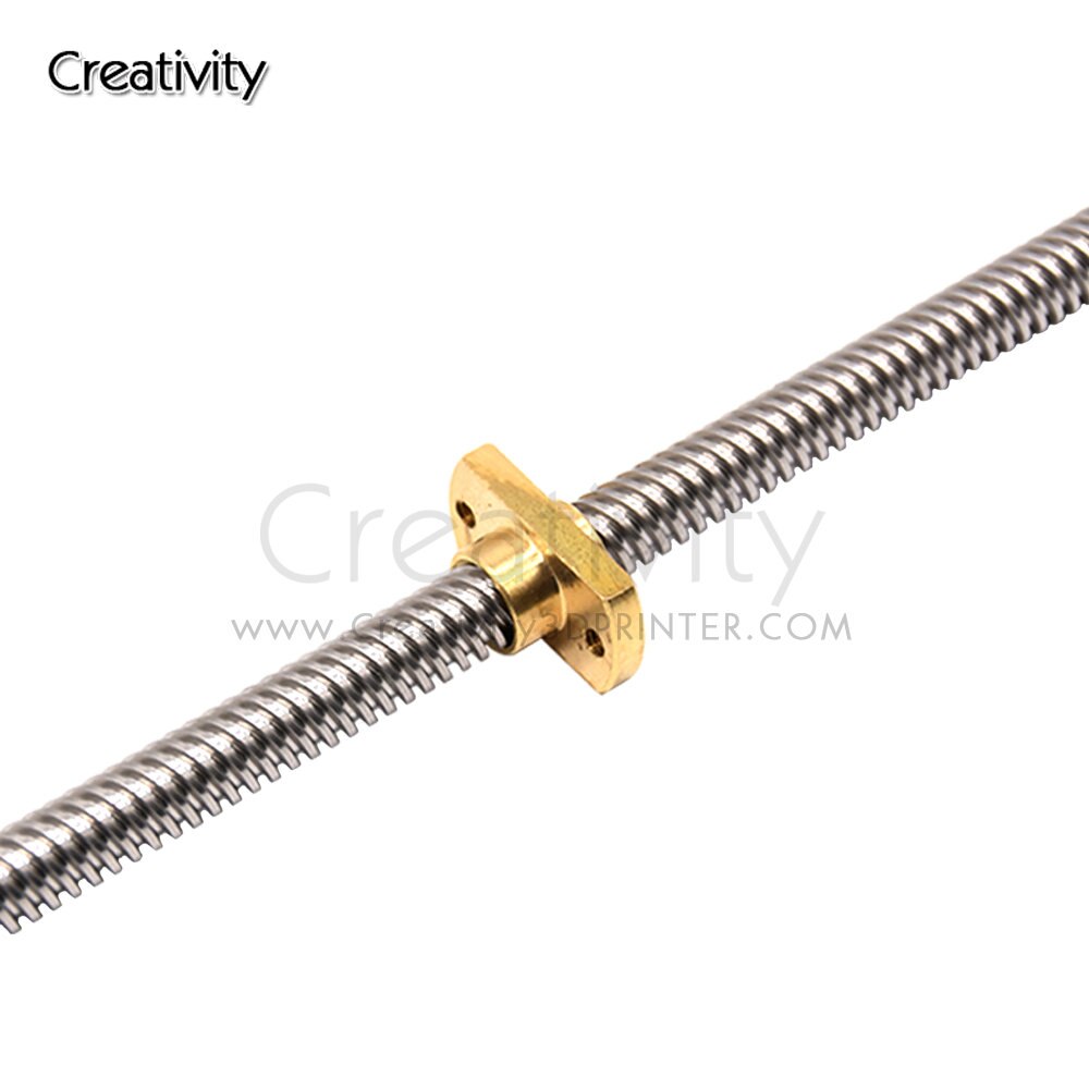 T8*8 Ender 3 Lead Screw Z axis Rod +Brass Nuts Lead 8MM 365/399/400MM for Ender-3 Ender-3 V2 Ender 6 CR-10S CR-10 V2 CR-6 SE I3