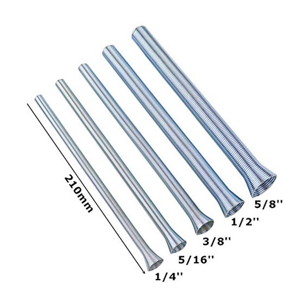 5 stk fjederrør bukker aluminium rør bukkeværktøj rør bukker 5/8 " 2/1 " mjj 88