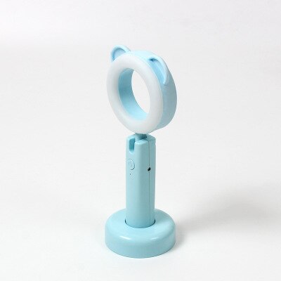 Moderne Minimalistische Led Nachtlampje Oplaadbare Oogbescherming Student Leren Dimmen Tafellamp Creatieve Cartoon Leeslamp: Bear  blue