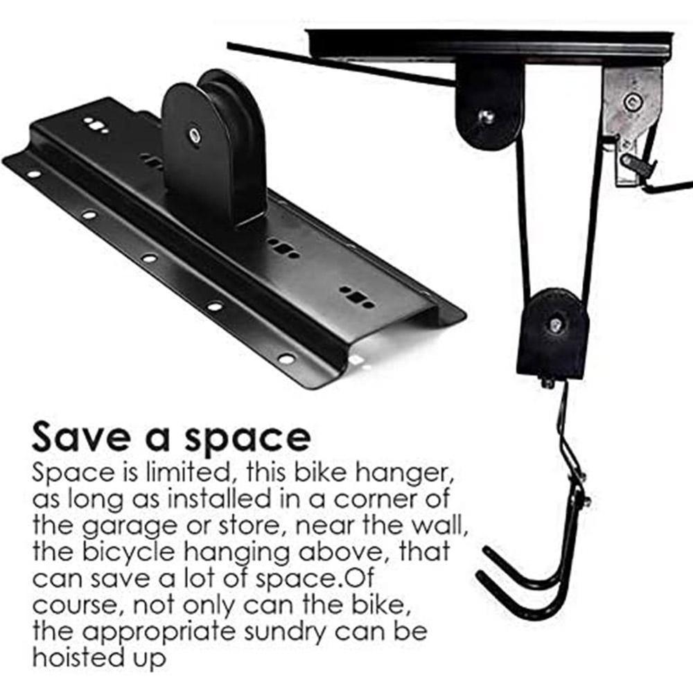 Hanging Hook Bike Bicycle Lift Ceiling Mounted Hoi... – Grandado