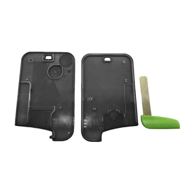 Vervanging 2 Knop Remote Key Card Shell Case Smart Card Key Case Voor Renault Laguna