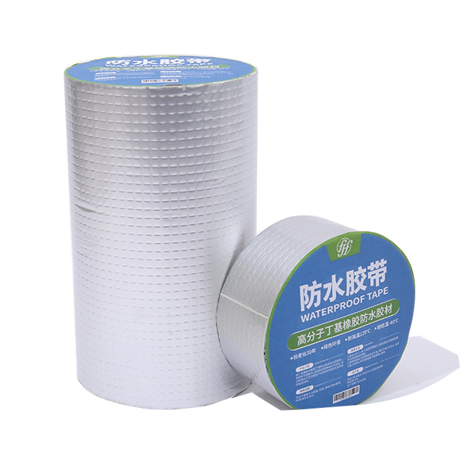 Nastro di riparazione nastro di alluminio in gomma butilica Super impermeabile nastri adesivi per riparazione adesivi per tetto tubo dell'acqua adesivo per passerella