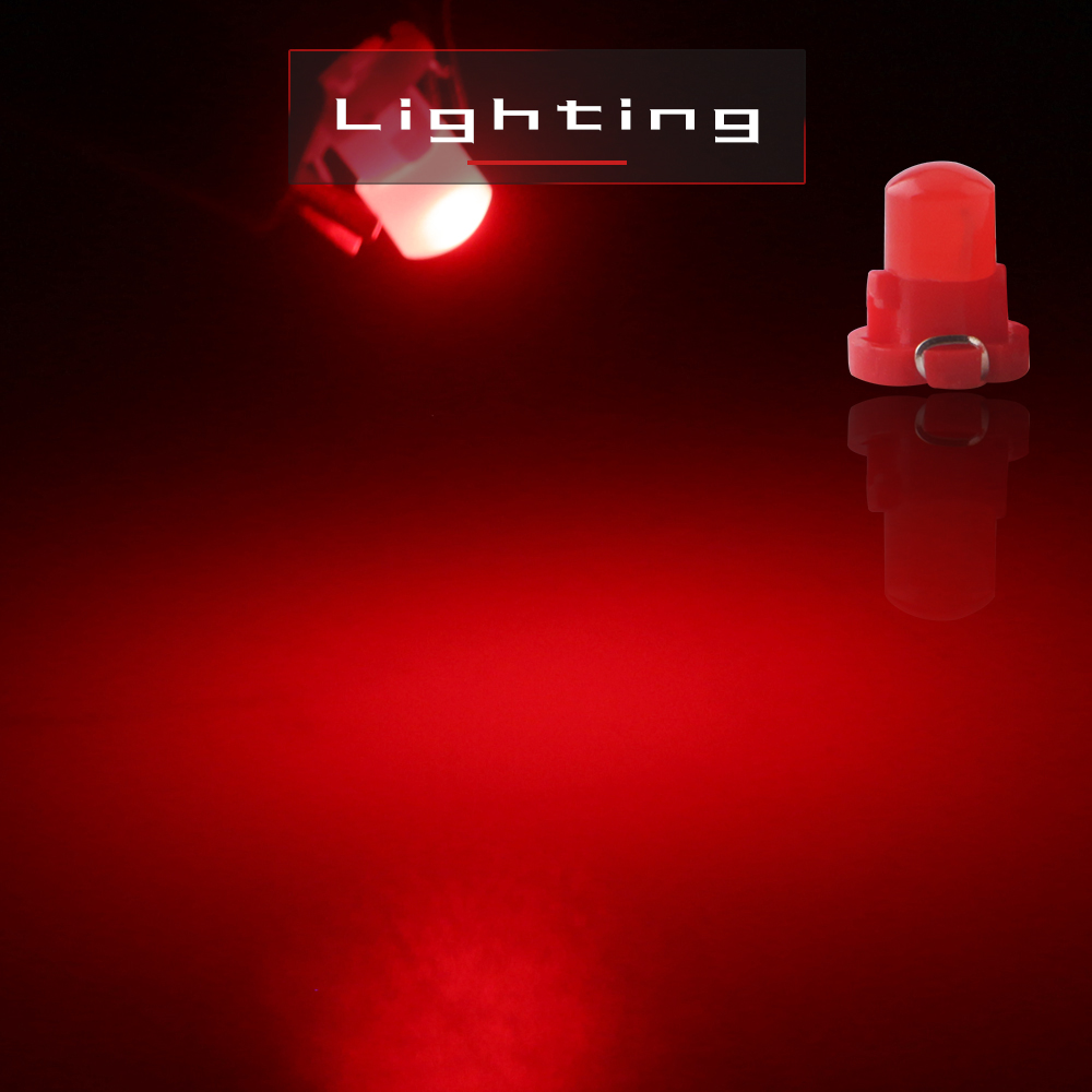 10 Uds T3 T4.2 T4.7 luz para salpicadero coche vehículo instrumento mapa indicador de advertencia luz LED 12V blanco rosa rojo hielo azul verde ámbar