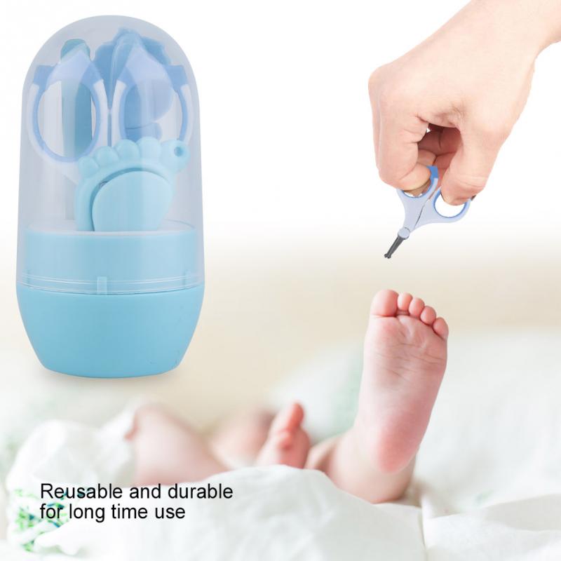 4 teile/satz Tragbare Baby Gesundheit Pflege Set Pflegenwerkzeug Healthcare Reinigung Werkzeug Baby Infant Pflege Sicherheit Cutter Nagel Pflege Set