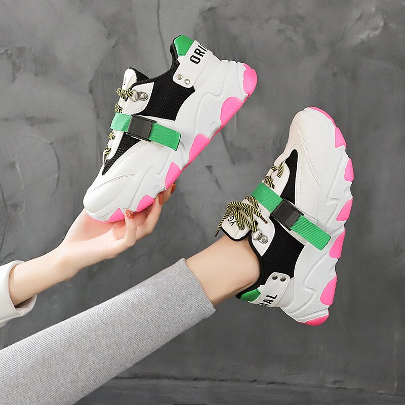 Vrouwen Runing Schoenen Kleurrijke Sport Schoenen Goede Vrouw Sneakers Trend Sales Lente Populaire Stijlen Platform