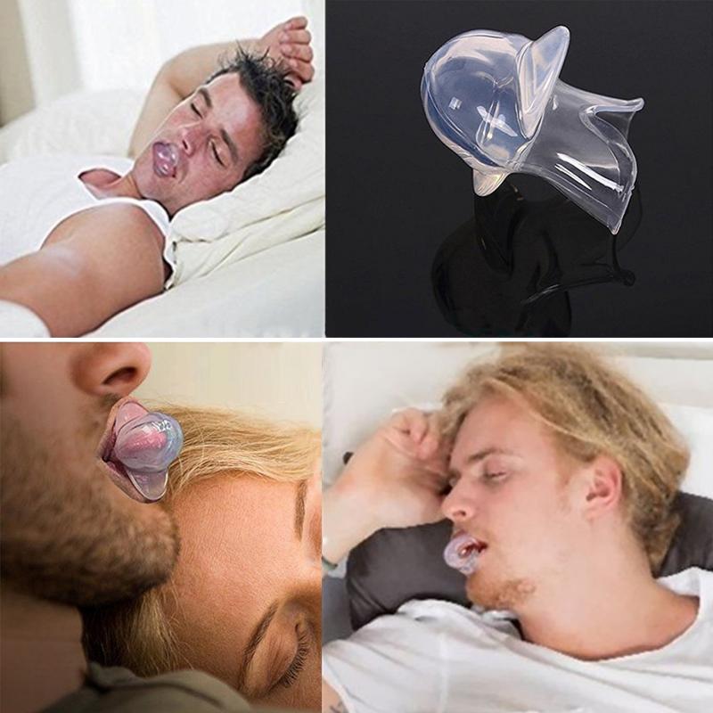 Silikone anti snorken tunge enhed apnø hjælp snorken stop tunge fastholder anti snorken mundstykke hjælpe søvnløs vejrtrækning