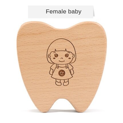 Tand Doos meisje herdenkingsmunt kinderen tand vervanging opbergdoos baby foetale haar behoud collection jongen tanden doos: Girl