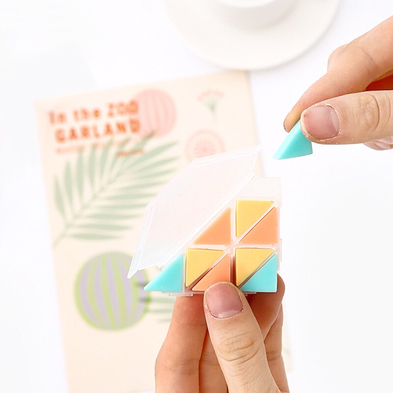 KOKUYO Kokaku Music Color Eraser Student Stationery Wipe Clean for B-HB-2B Pencil Triangle Eraser