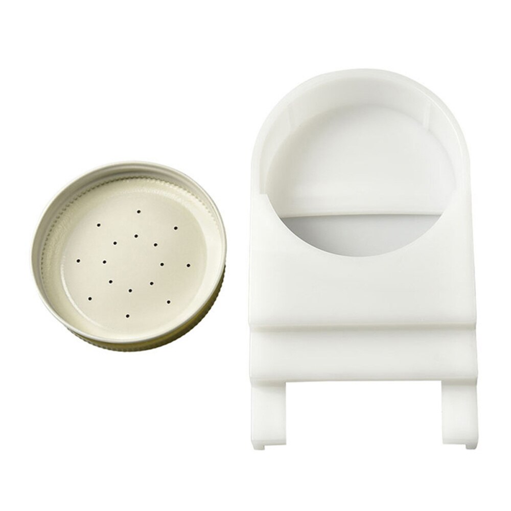 2PCS Beehive Entrance Feeder Honeybee Hive Feeder with Perforated Lid Bee Feeder(White)