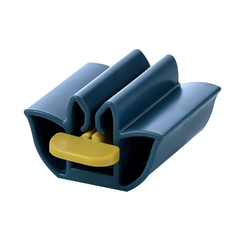 1pc multifunctionele tandpasta dispensers, gezichtsreiniger knijpers, rollende tandpasta knijpertubes, badkameraccessoires: Blauw