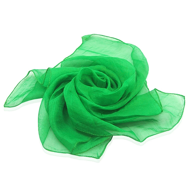 Silke springvandskasse skift silke fra tom kasse magiske rekvisitter scene tørklæder tilbehør gimmick magiske rekvisitter tricks legetøj: Grøn