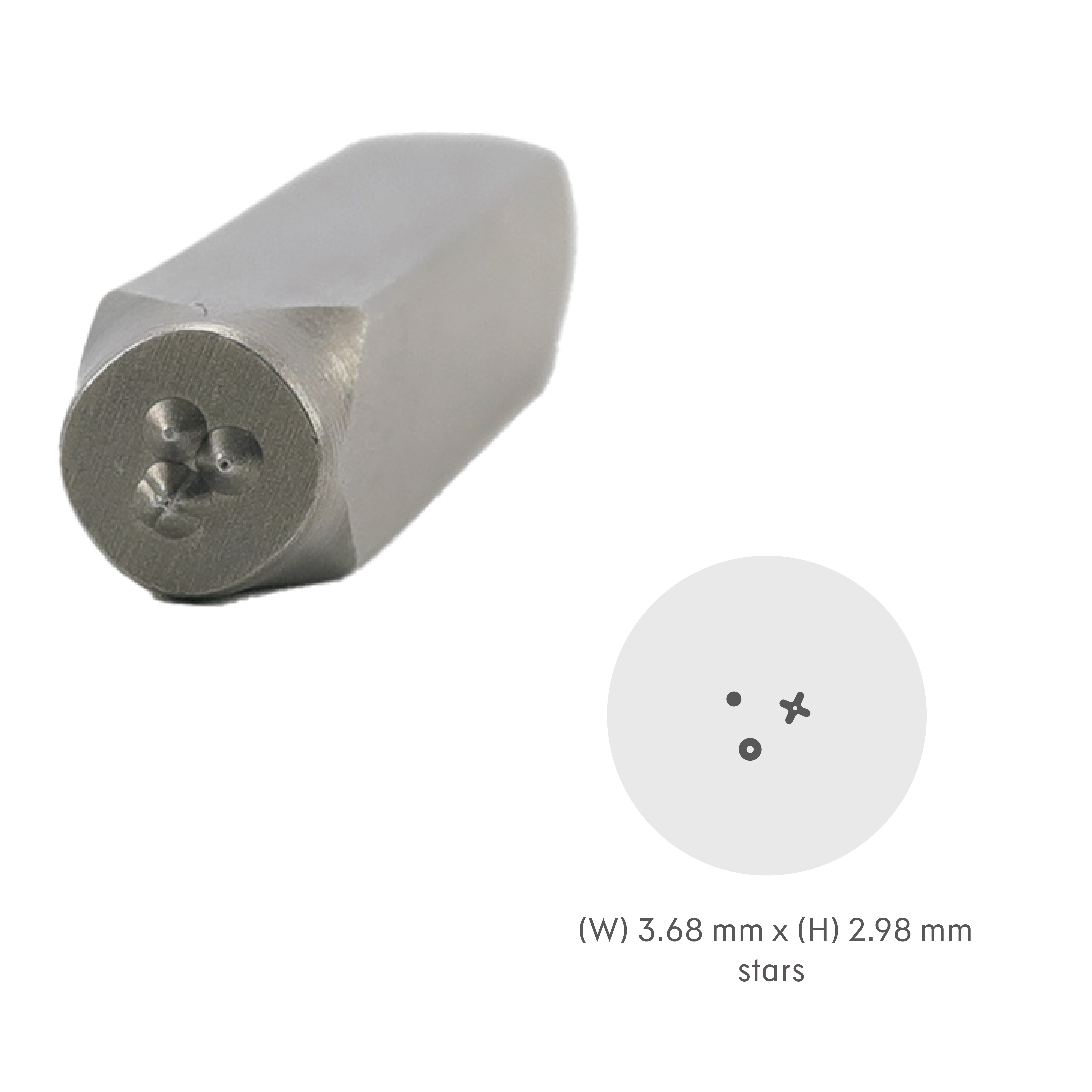 Gör-det-själv-symbol metallstans metallstämplingssats konstellationsläderstämplar, läderlogotyptryckverktyg, smyckesstämpling 1/4 (6mm): Stjärna -2