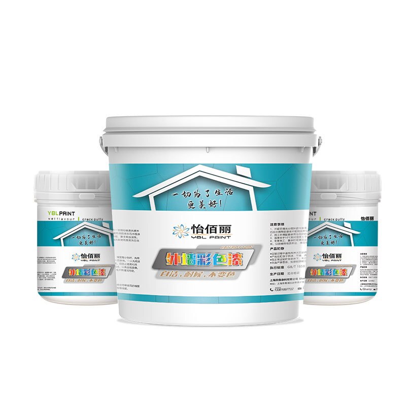 Acryl Buitenmuur Verf Decoratie Latex Verf, Regendicht, Zonnebrandcrème, En Verkleuring Kleur Muur Verf, Milieuvriendelijke
