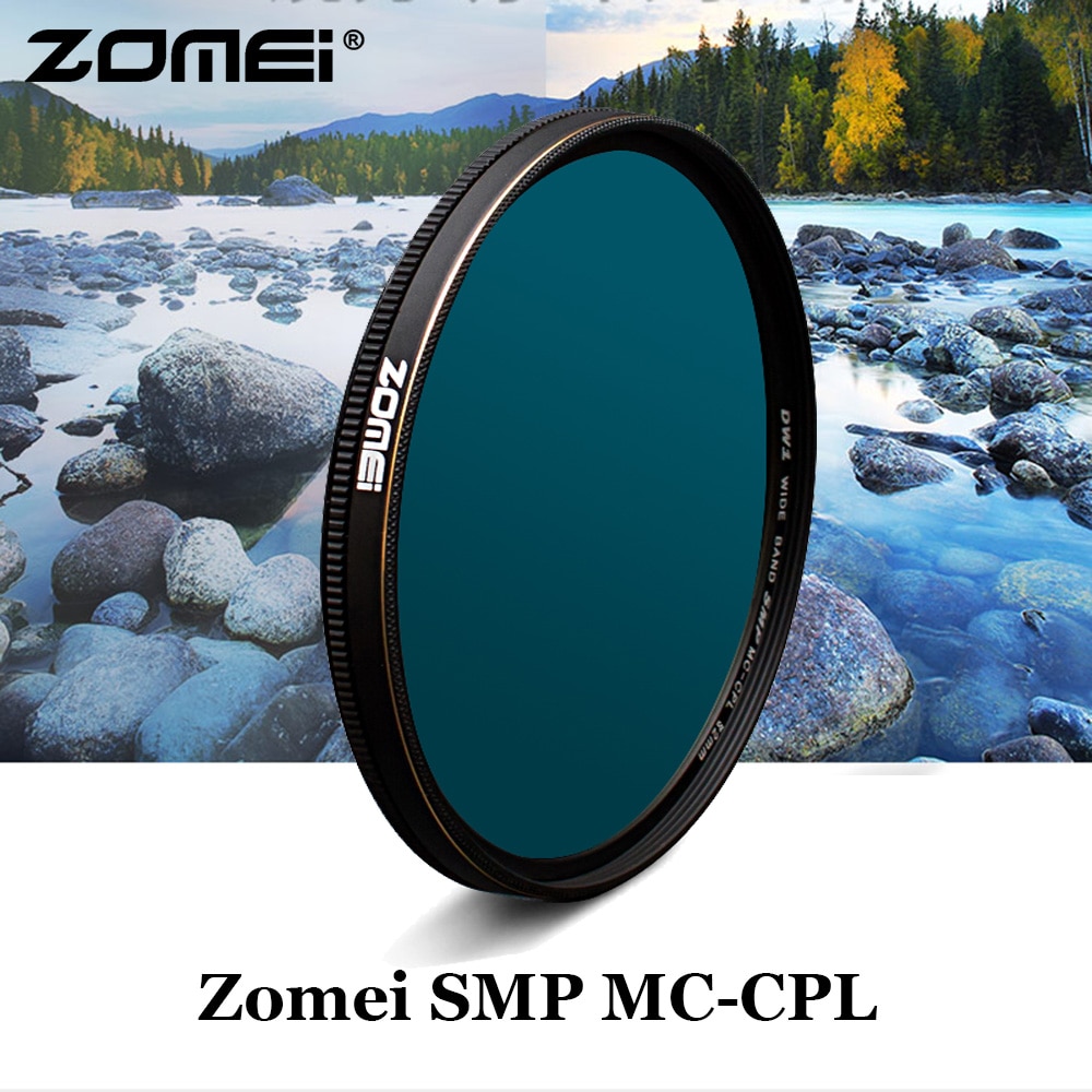 Zomei SMP MC-CPL Filter PL-CIR Polarisatie Multi-Coating CPL Filter voor Camera 52mm 55mm 58mm 62mm 65mm 67mm 72mm 77mm 82mm lens