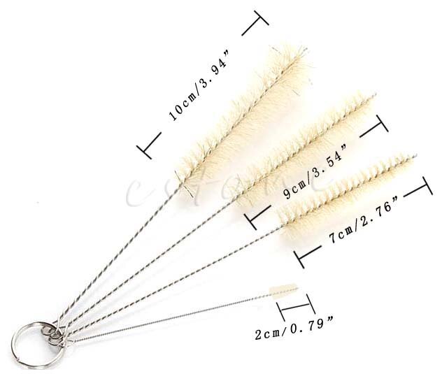 Alta qualidade 4 pçs aplicado garrafa escovas de limpeza chaleira bico bule bebê garrafa escovas