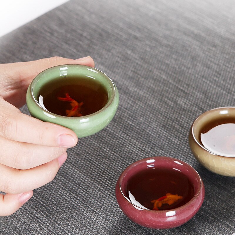 Carp Ice Crack Chinese Tea Travel Set Kung Fu Tea Set Ceramic Portable Teapot Porcelain Teaset Gaiwan Tea Cups Tea Tool