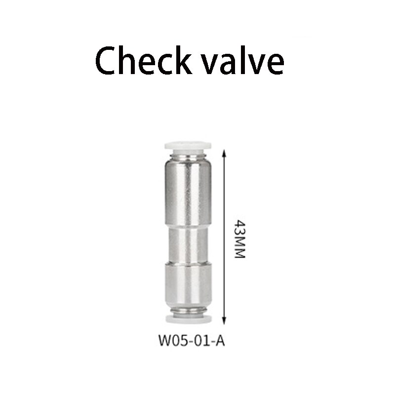 Aquarium CO2 diffuser stainless steel atomizer, ceramic disc CO2 atomizer for CO2 regulator generator, growth of aquatic plants: Check valve