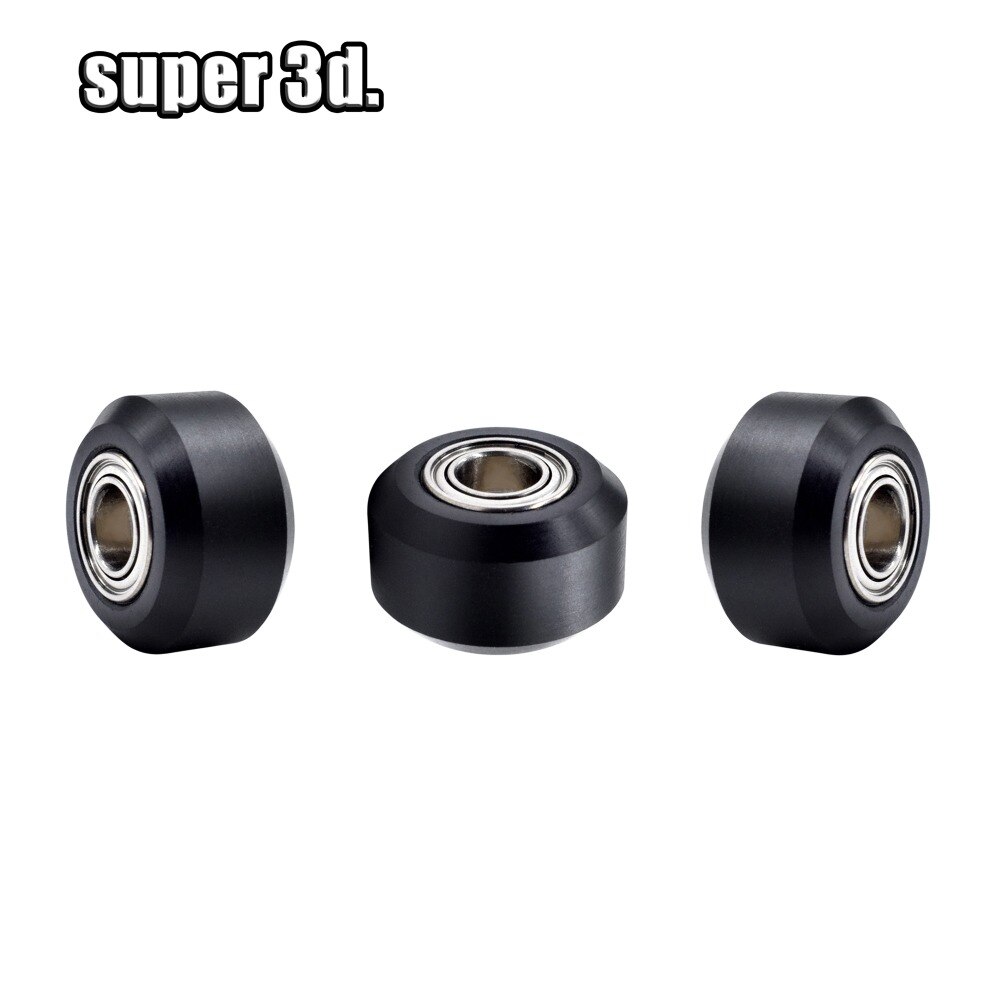 3D Printer Plastic Wheel with Bearings Bearing Roller Wheel POM 24 x 24 x 11 mm Embedded Groove Ball Bearings