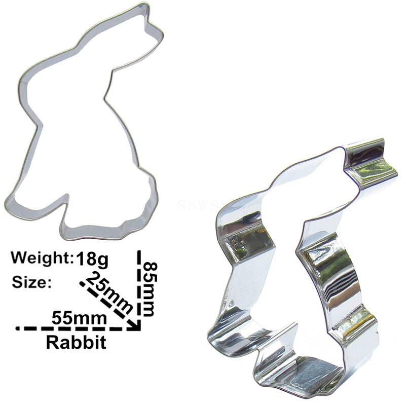 Coupe-biscuit en acier inoxydable, forme d&#39;animal de dessin animé, machine à gaufrer, pour le gaufrage, le sirop, le chocolat, moule de cuisson
