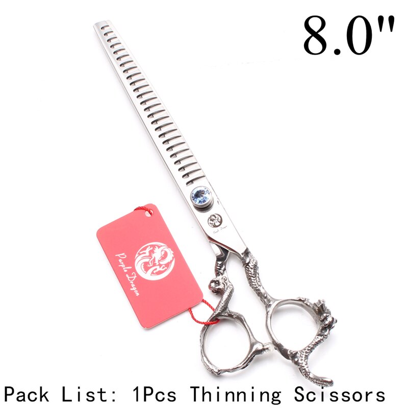 ¡8In! Tijeras de peluquería para perros, 22cm, 440C, tijeras normales para adelgazar, Z9006: Z9006 Lan T 8N