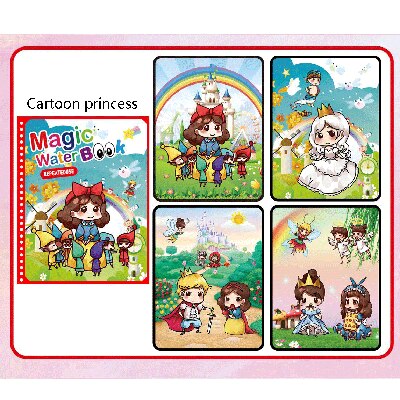13 Style Magic Water Drawing Book Montessori Coloring Book Graffiti Magic Pen Painting Children&#39;s Toy Birthday: 13