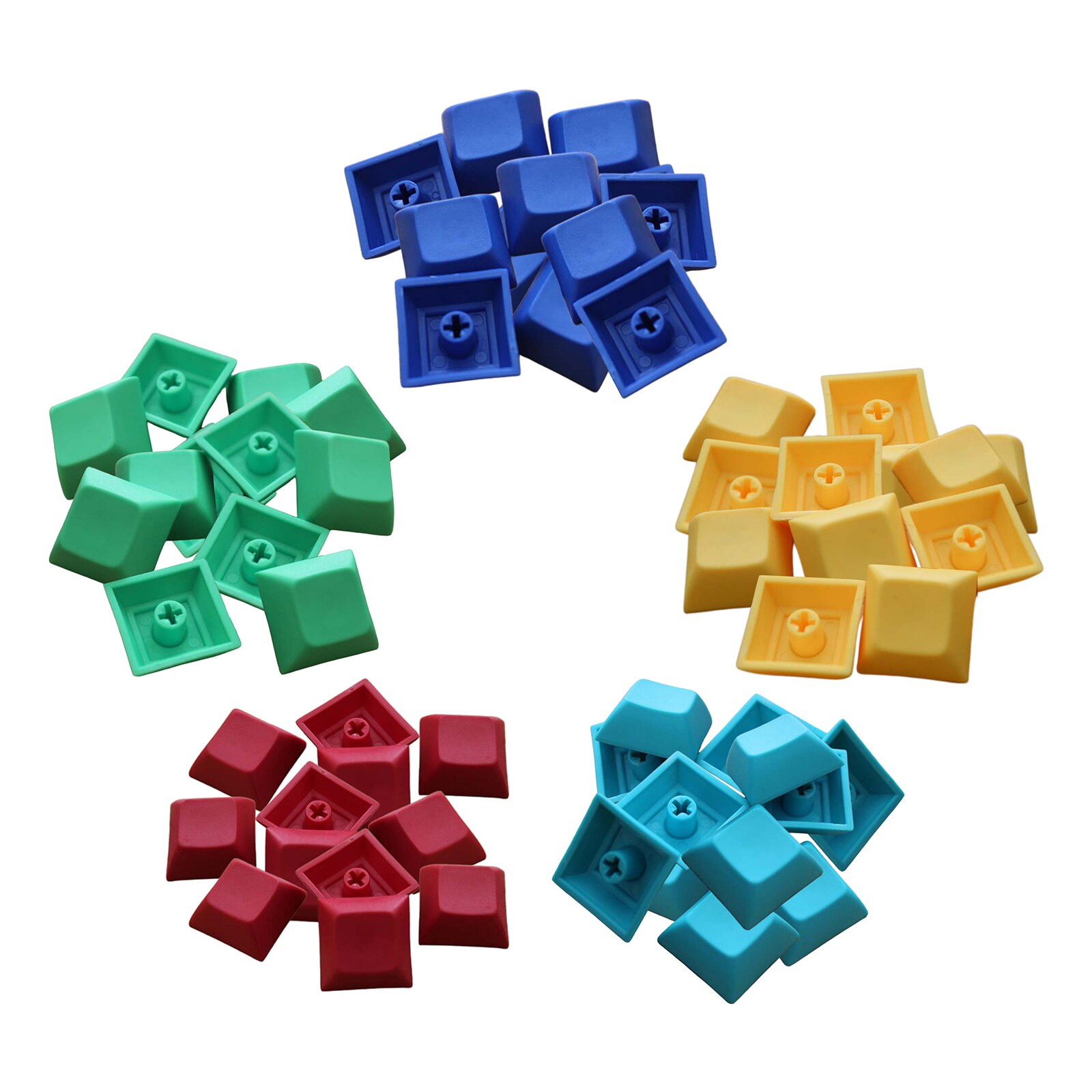 9pcs PBT DSA Keycaps Blank for MX Switches Mechanical Keyboard Lake Blue